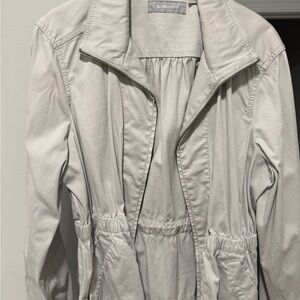 Liz Claiborne Light Cream/Gray Utility Jacket